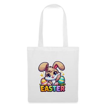 Happy Easter - Easter Bunny Illustration - Tote Bag - white - Front
