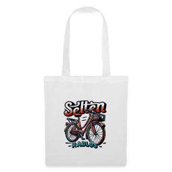 Selten Radlos - Fahrrad Illustration - Stoffbeutel - Weiß - Vorne