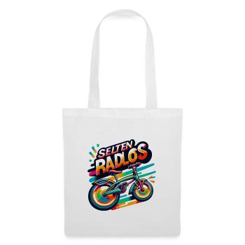 Selten Radlos - Fahrrad Illustration - Stoffbeutel - Weiß - Vorne