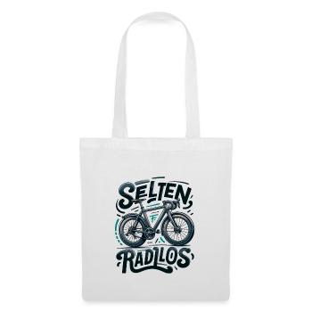 Selten Radlos - Fahrrad Illustration - Stoffbeutel - Weiß - Vorne