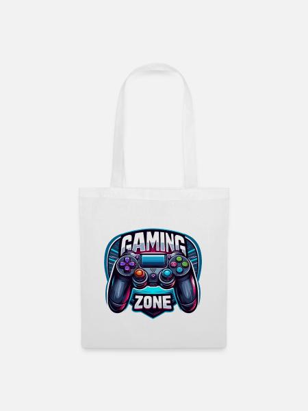 Gaming Zone - Controller Illustration - Stoffbeutel - Weiß