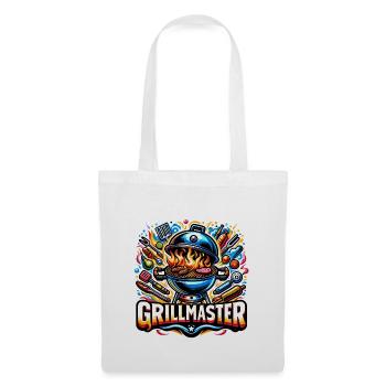 GrillMaster - Grill Illustration - Stoffbeutel - Weiß - Vorne