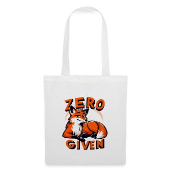Zero Given - Fox Illustration - Tote Bag - white - Front