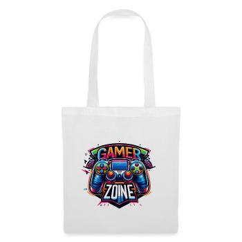 Gamer Zone - Controller Illustration - Stoffbeutel - Weiß - Vorne