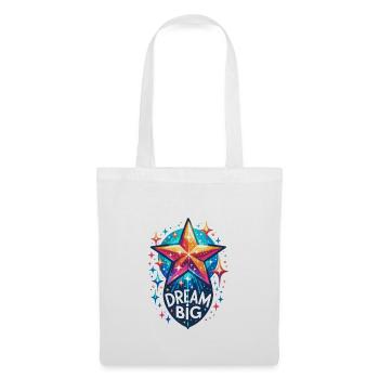 Dream Big - Sternschnuppe Illustration - Stoffbeutel - Weiß - Vorne