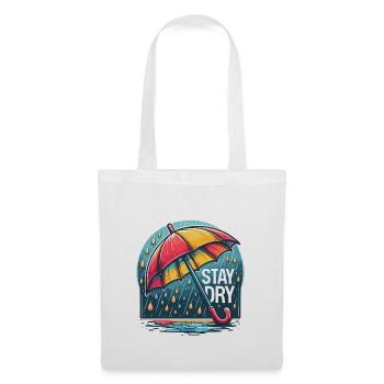 Stay Dry - Umbrella Illustration - Tote Bag - white - Front