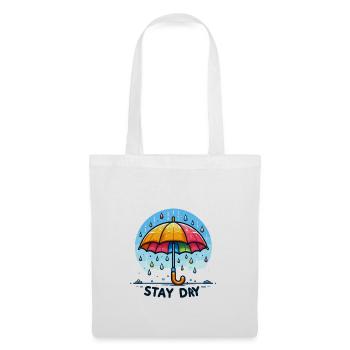 Stay Dry - Umbrella Illustration - Tote Bag - white - Front
