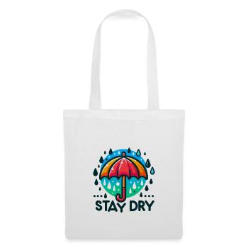 Stay Dry - Umbrella Illustration - Tote Bag - white - Front