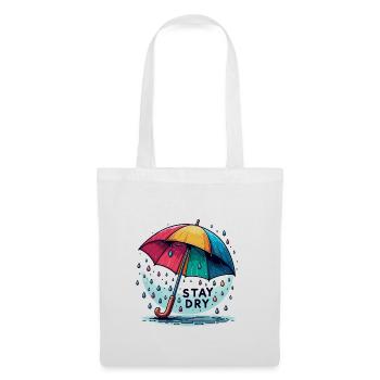 Stay Dry - Umbrella Illustration - Tote Bag - white - Front