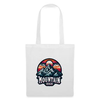 Montagne Haut - Illustration de Berg - Sac en tissu - blanc - Devant