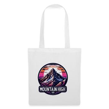 Montagne Haut - Illustration de Berg - Sac en tissu - blanc - Devant