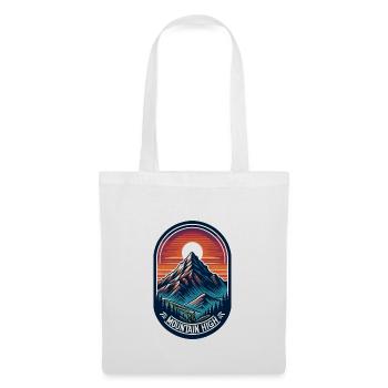 Montagne Haut - Illustration de Berg - Sac en tissu - blanc - Devant