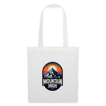 Montagne Haut - Illustration de Berg - Sac en tissu - blanc - Devant