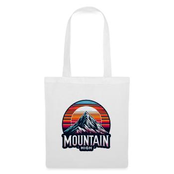 Montagne Haut - Illustration de Berg - Sac en tissu - blanc - Devant