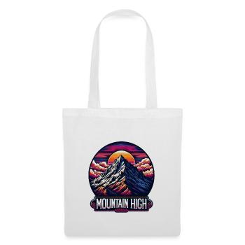 Montagne Haut - Illustration de Berg - Sac en tissu - blanc - Devant