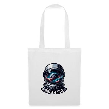 Dream Big - Astronaut Illustration - Stoffbeutel - Weiß - Vorne