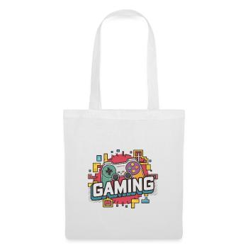 Jeux - Manettes - Sac en tissu - blanc - Devant