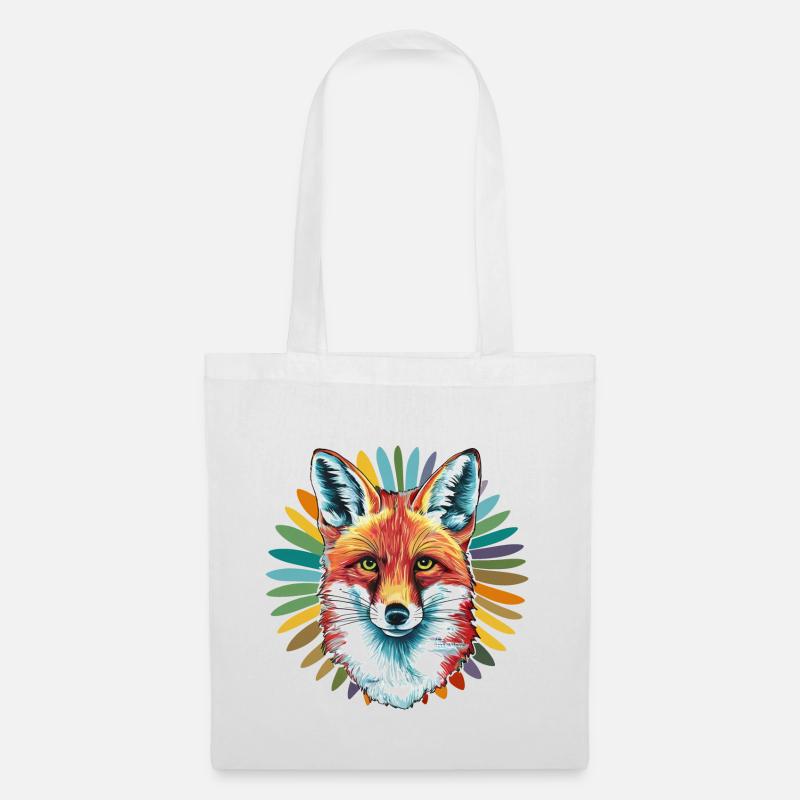 Fuchs - Illustration - Stoffbeutel - Weiß