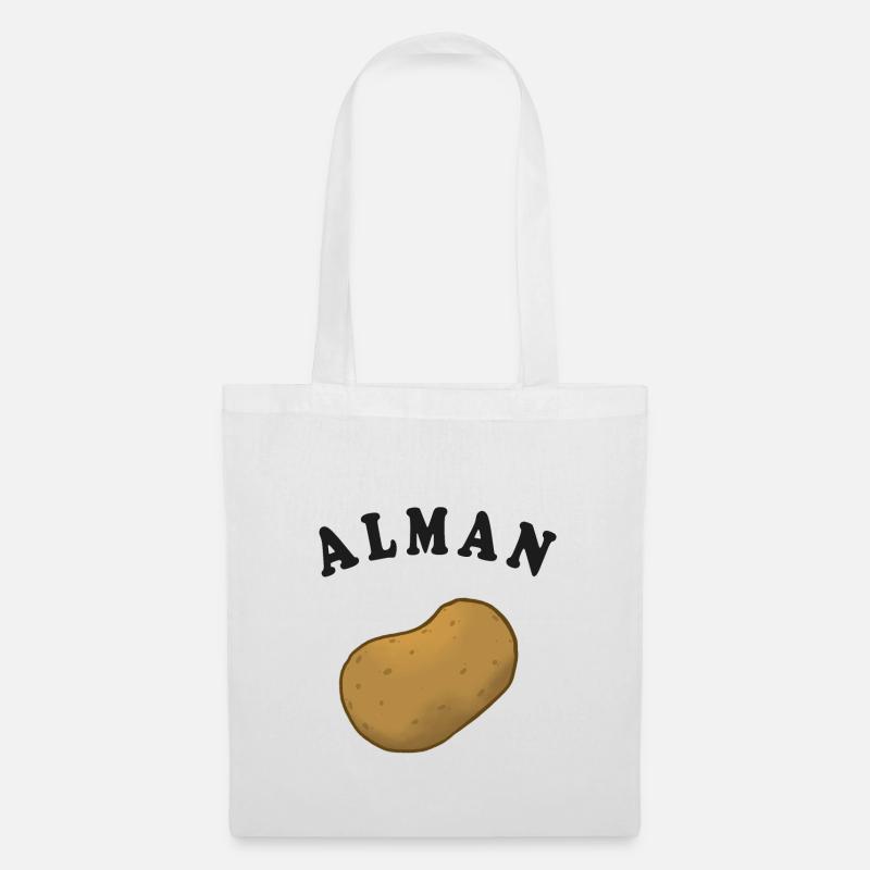 Alman | Kartoffel | Typisch Deutsch | Geschenkidee - Stoffbeutel - Weiß