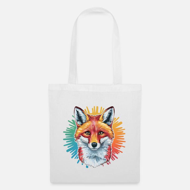 Fuchs - Illustration - Stoffbeutel - Weiß