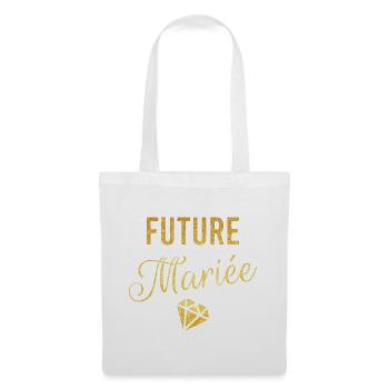 Future Mariée EVJF - Sac en tissu - blanc - Devant