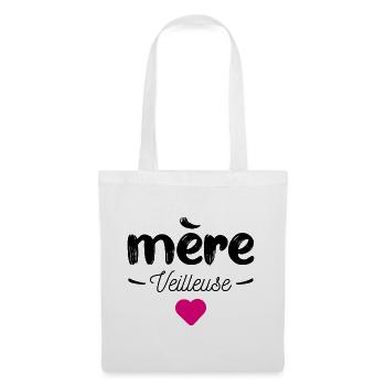 Mere veilleuse - Sac en tissu - blanc - Devant