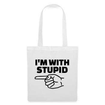 Stupid - Stoffbeutel - Weiß - Vorne