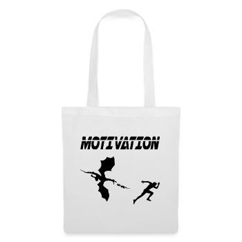 motivation sport running humor dragon - Tote Bag - white - Front