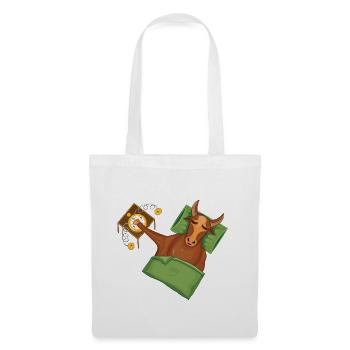Taurus | Ajouter un texte | Exemples dans la description! - Sac en tissu - blanc - Devant
