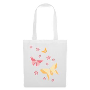 Origami Butterflies - Stoffbeutel - Weiß - Vorne