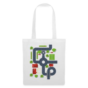 Piste de jeux - Sac en tissu - blanc - Devant