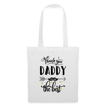 Fête des Pères - Sac en tissu - blanc - Devant