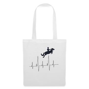 Equitation - Sac en tissu - blanc - Devant