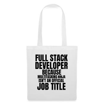 Informaticien Software Développeur - Sac en tissu - blanc - Devant