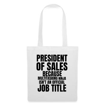 Vente Président des ventes - Sac en tissu - blanc - Devant