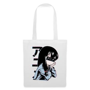 Anime écolière - Sac en tissu - blanc - Devant