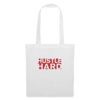 HUSTLE HARD - Sac en tissu - blanc - Devant