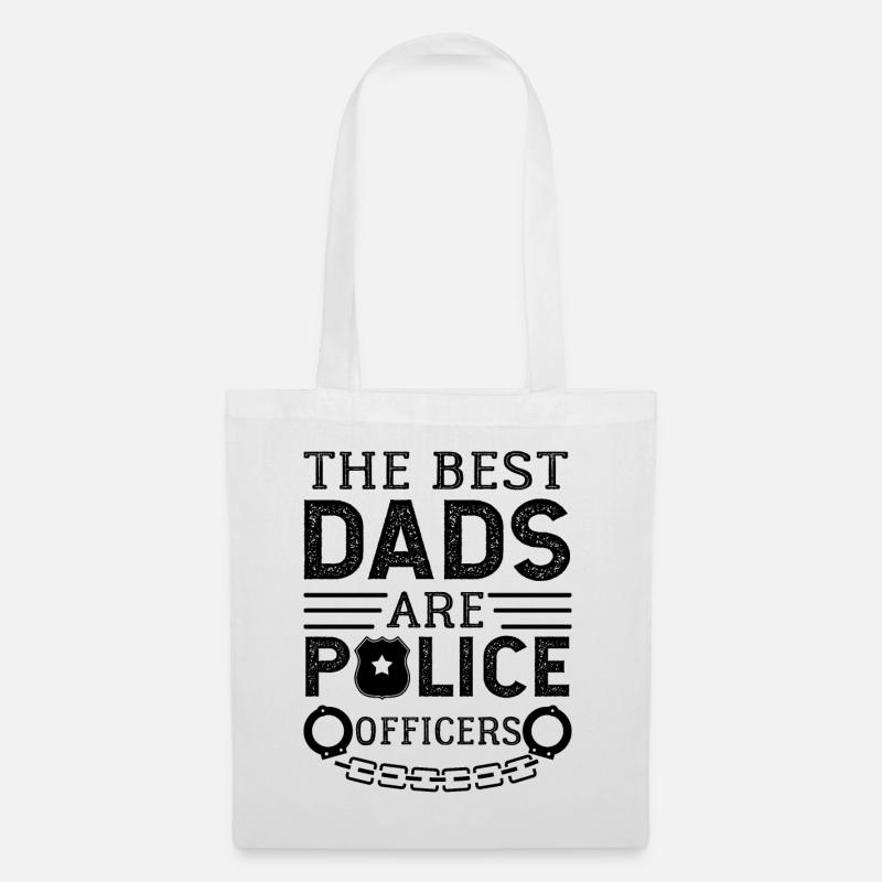 Polizist Papa - Stoffbeutel - Weiß