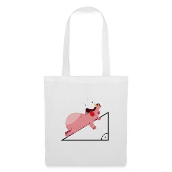 Hippopotamus hypotenuse math Funny - Tote Bag - white - Front
