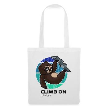 Climbing sloth - Tote Bag - white - Front