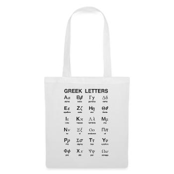 Greek letters - Tote Bag - white - Front