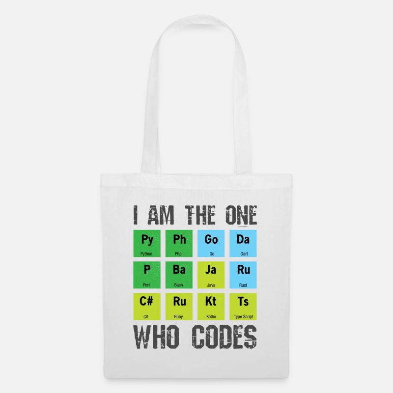 programmeur - Sac en tissu - blanc