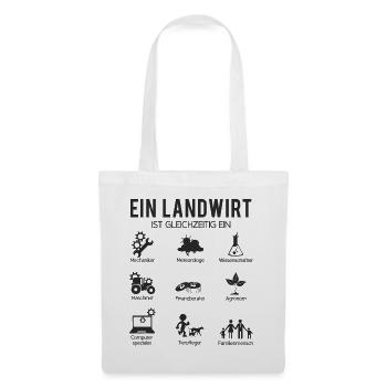 Landwirt - Stoffbeutel - Weiß - Vorne