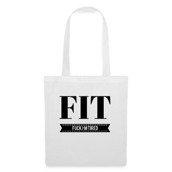 Fit drôle - Sac en tissu - blanc - Devant
