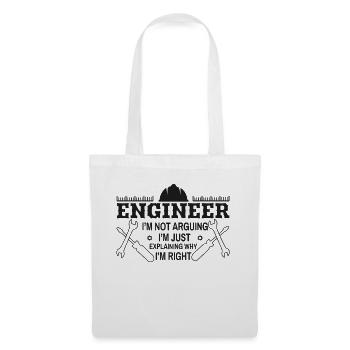 Arguments ingénieux drôles - Sac en tissu - blanc - Devant