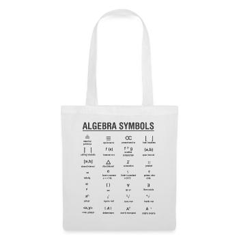 Algebra Mathematik - Stoffbeutel - Weiß - Vorne
