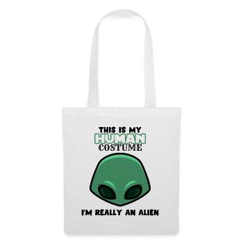 Déguisement de costume extraterrestre - Sac en tissu - blanc - Devant