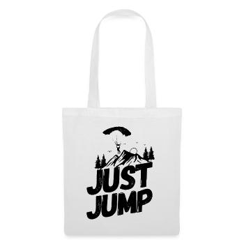 Parachutisme saut en parachute - Sac en tissu - blanc - Devant