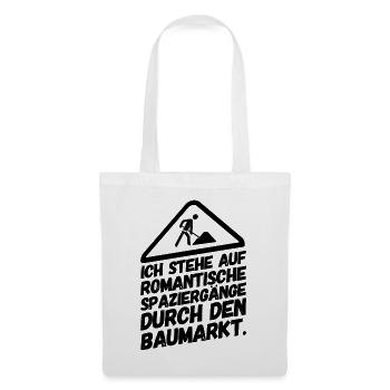 Bauarbeiter Baustelle Baumarkt - Stoffbeutel - Weiß - Vorne
