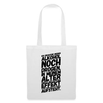 Lustige Sprüche Humor Rentner - Stoffbeutel - Weiß - Vorne